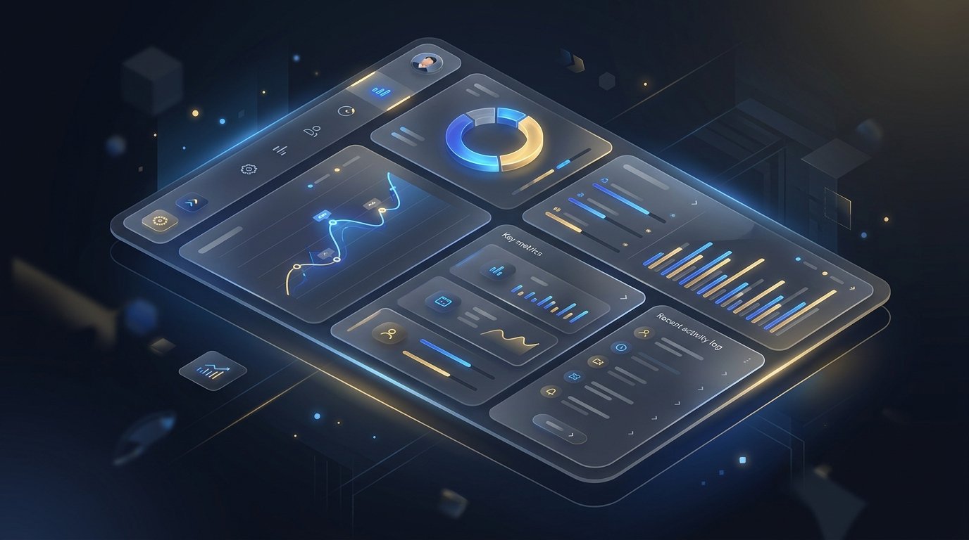 Contoh dashboard sistem bisnis Web Usaha
