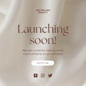 Cream and Brown Photographic Beauty Site