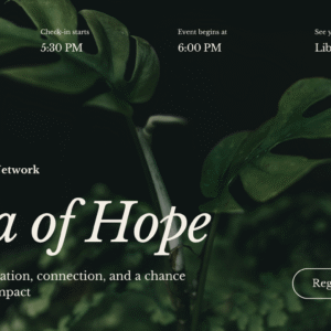 Charity Gala Event Fundraiser Non-profit Website in Dark Green Beige